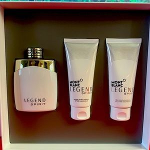 Mont Blanc Legend Spirit Cologne Gift Set for Men, 3 Pieces